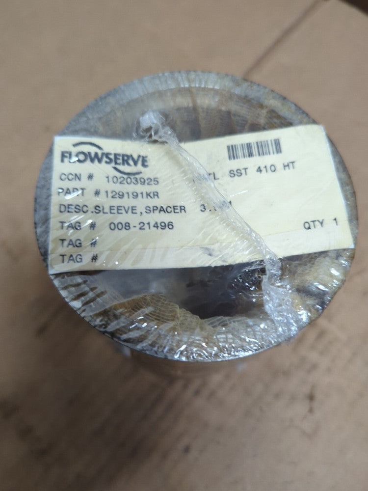 Flowserve 129191Kr 10203925 Spacer Sleeve, 3.561, Sst 410 Ht Steel