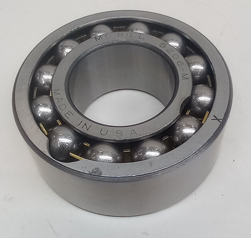 McGill 5206-M Angular Contact Ball Bearing 30 X 62 X 0.9375in 5206M Double Row