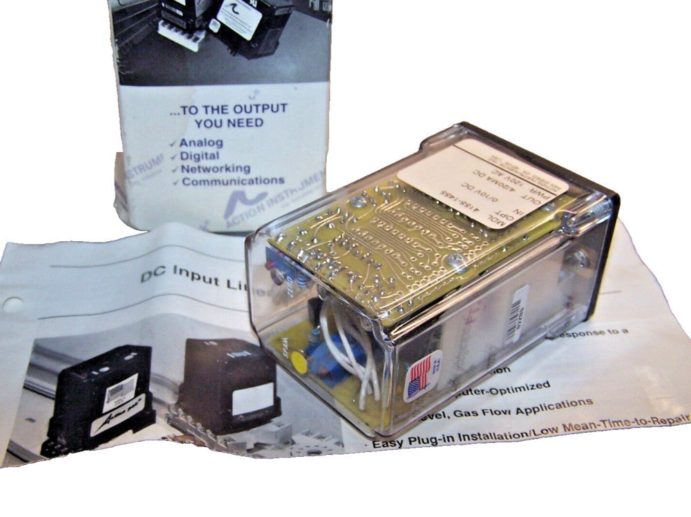 NEW ACTION PAK DC INPUT LINEARIZING SIGNAL CONDITIONER 120 VAC  MODEL 4155-1455