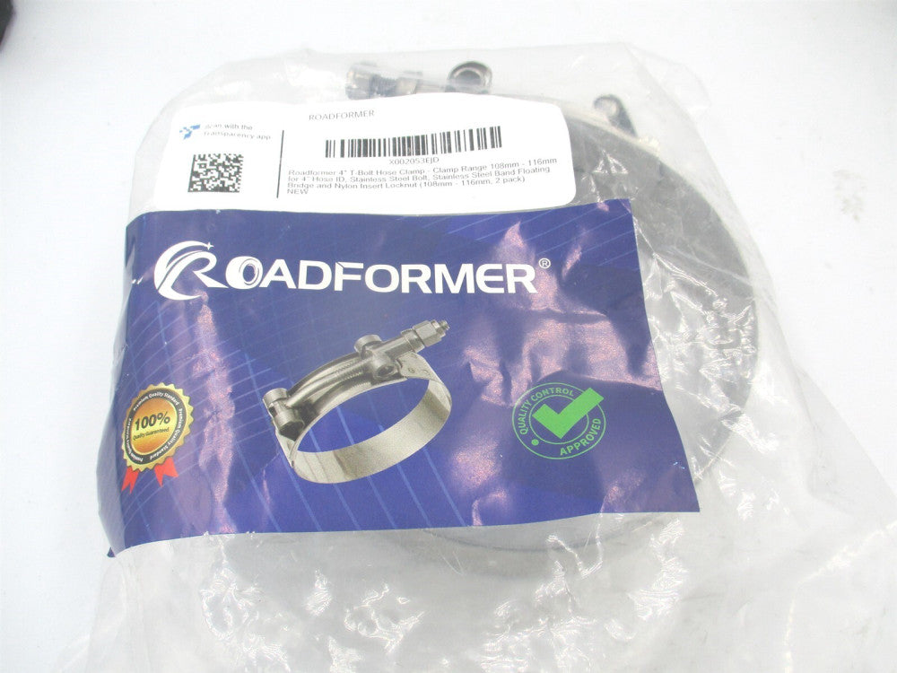 Roadformer 1.25" Work Range 36mm - 41mmT-Bolt Hose Clamp - Pack of 2