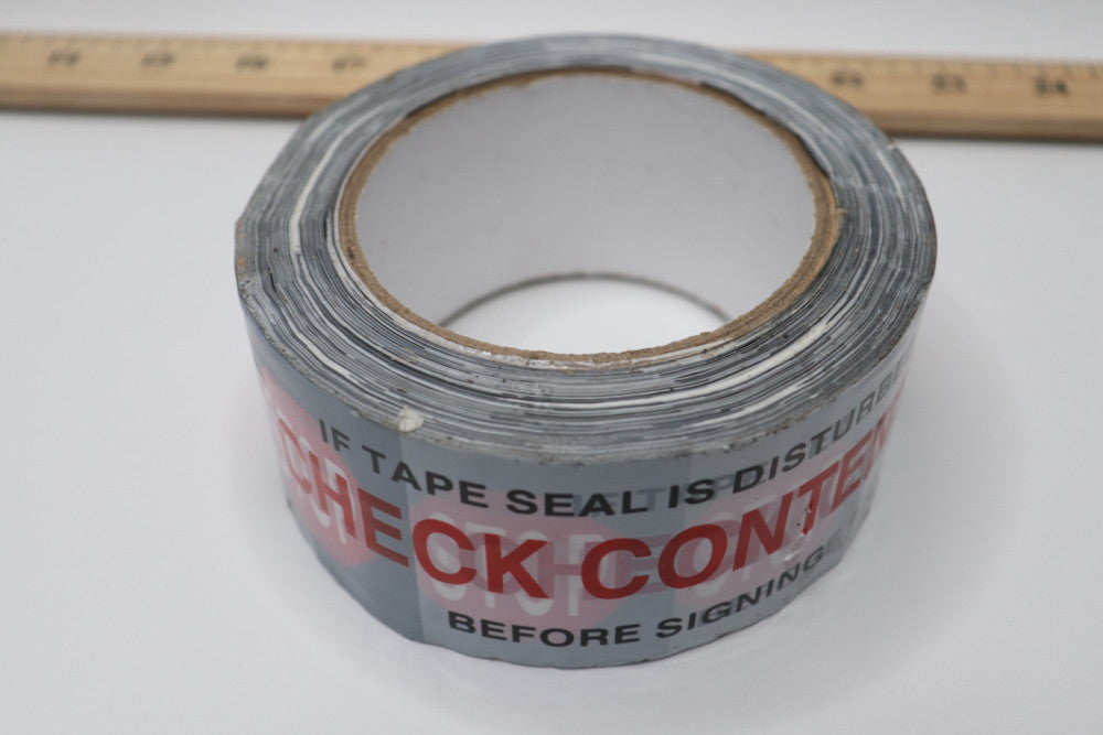 Printed Packaging Tape White 2" x 110 yds. 