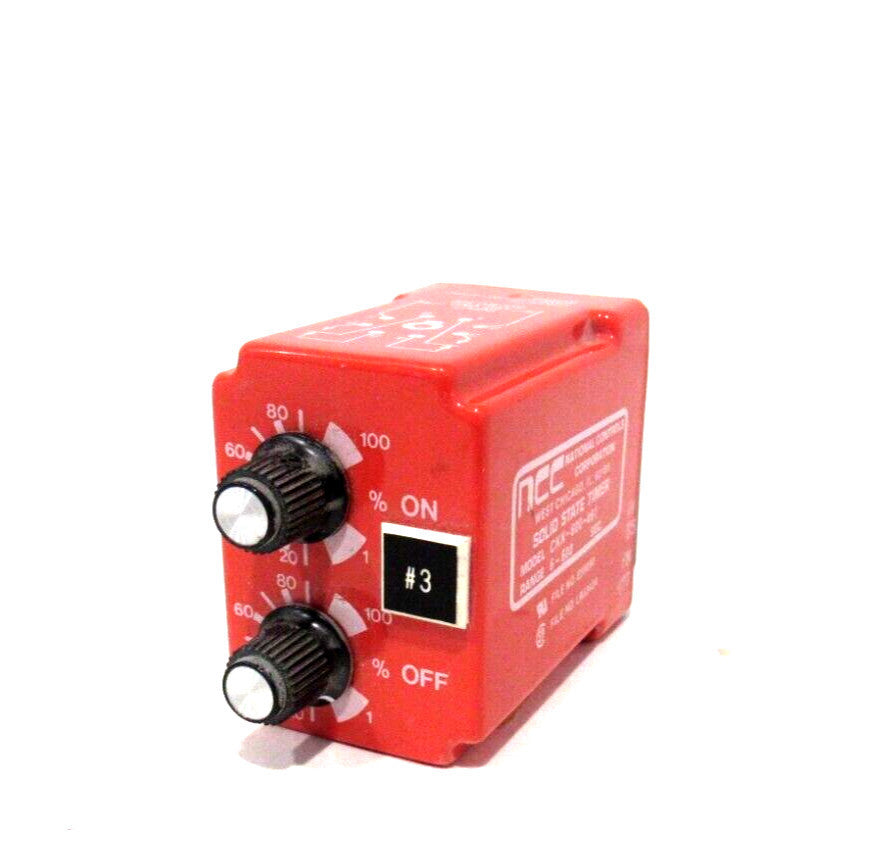 USED NATIONAL CONTROLS CORP. CKK-600-461 TIME DELAY RELAY CKK600461