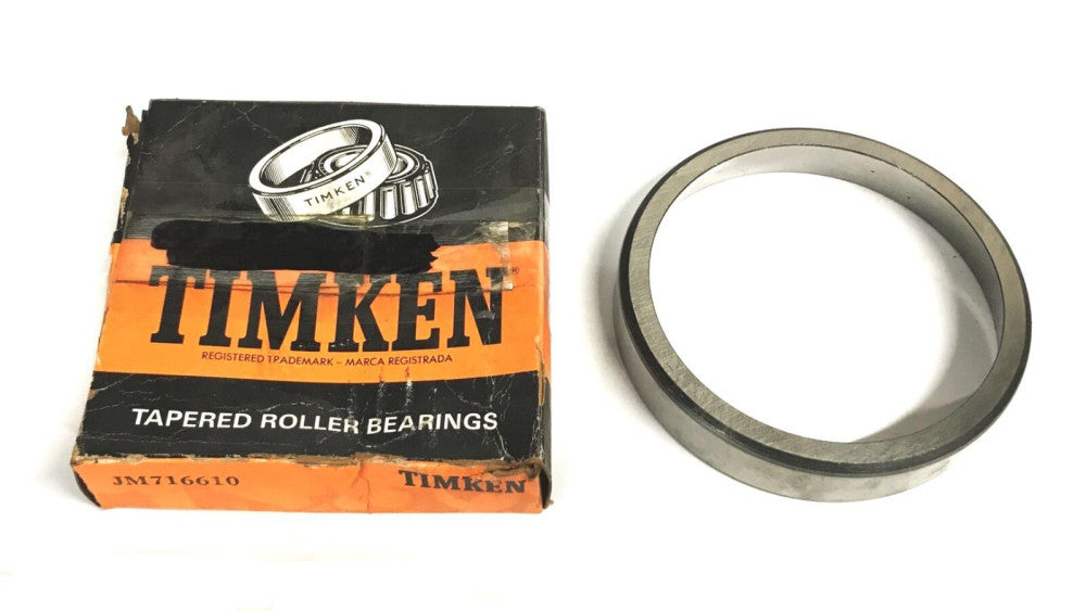 Unbranded (in Timken Box) Tapered Roller Bearing Cup JM716610 NOS