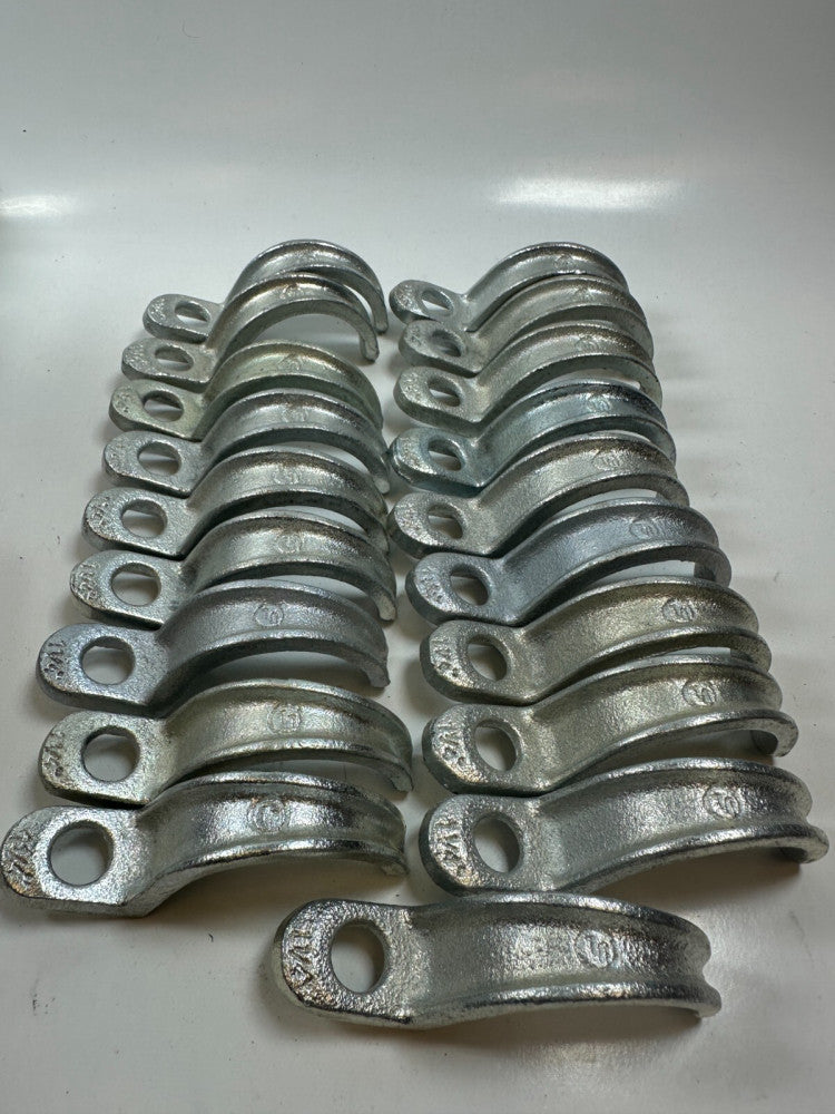 1 1/4" One Hole Rigid Conduit Clamps (Lot of 19) New Fast Ship