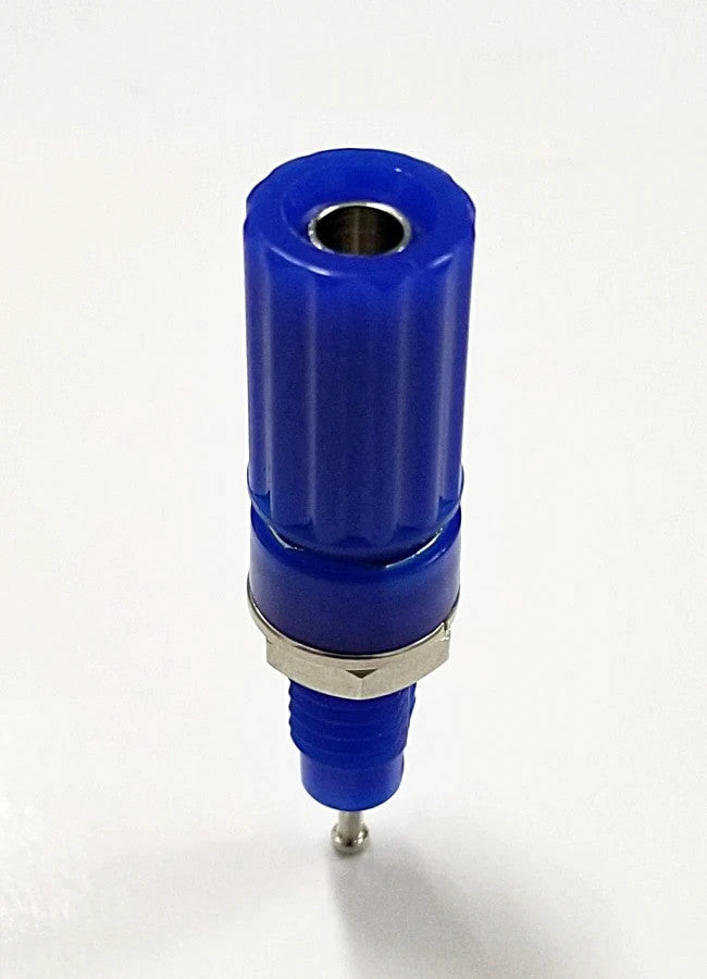 T-3025-BL, Sato Parts Blue Female Banana & Wire Binding Post