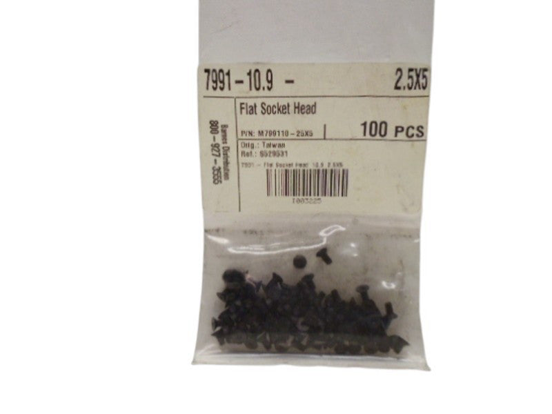 BARNES M799110-25X5 FLAT SOCKET HEAD (PK OF 100) NSMP