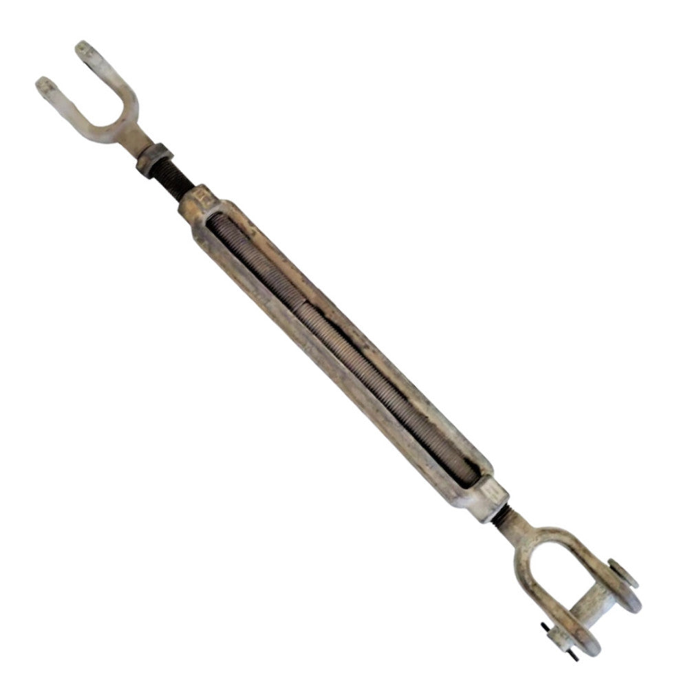 TURNBUCKLE JAW TO JAW 38" X 60" LENGTH, STEEL, TAKE UP: 18", 1-1/4"-7 THREADS