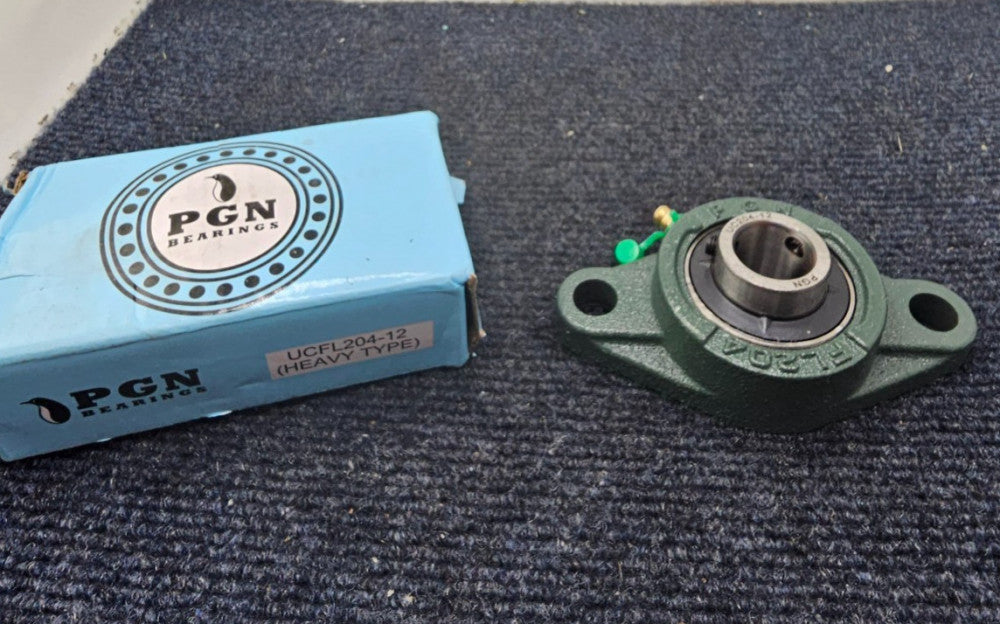 (QTY 4) PGN Bearings UCFL204-12 Pillow Block Flange Mounted Bearing 3/4" Bore