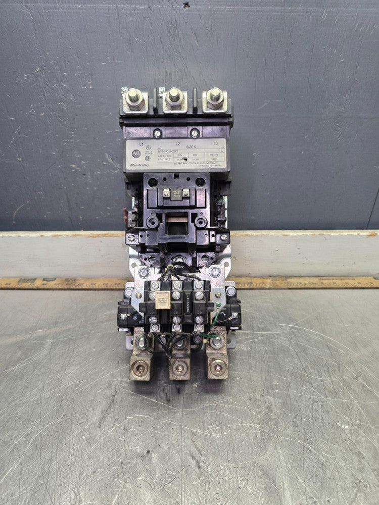 ALLEN BRADLEY 509-FOD-XXX SIZE 5 STARTER, 460-480COIL, NICE TAKEOUT! MAKE OFFER!