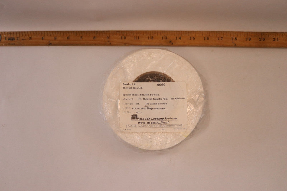 All-Tek Thermal Transfer Film 2.9375" x 6.5" 9060