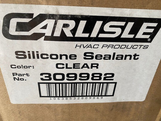 (12 PACK) 309982 CLEAR SILICONE CAULK 10.3 OZ TUBE - 10502