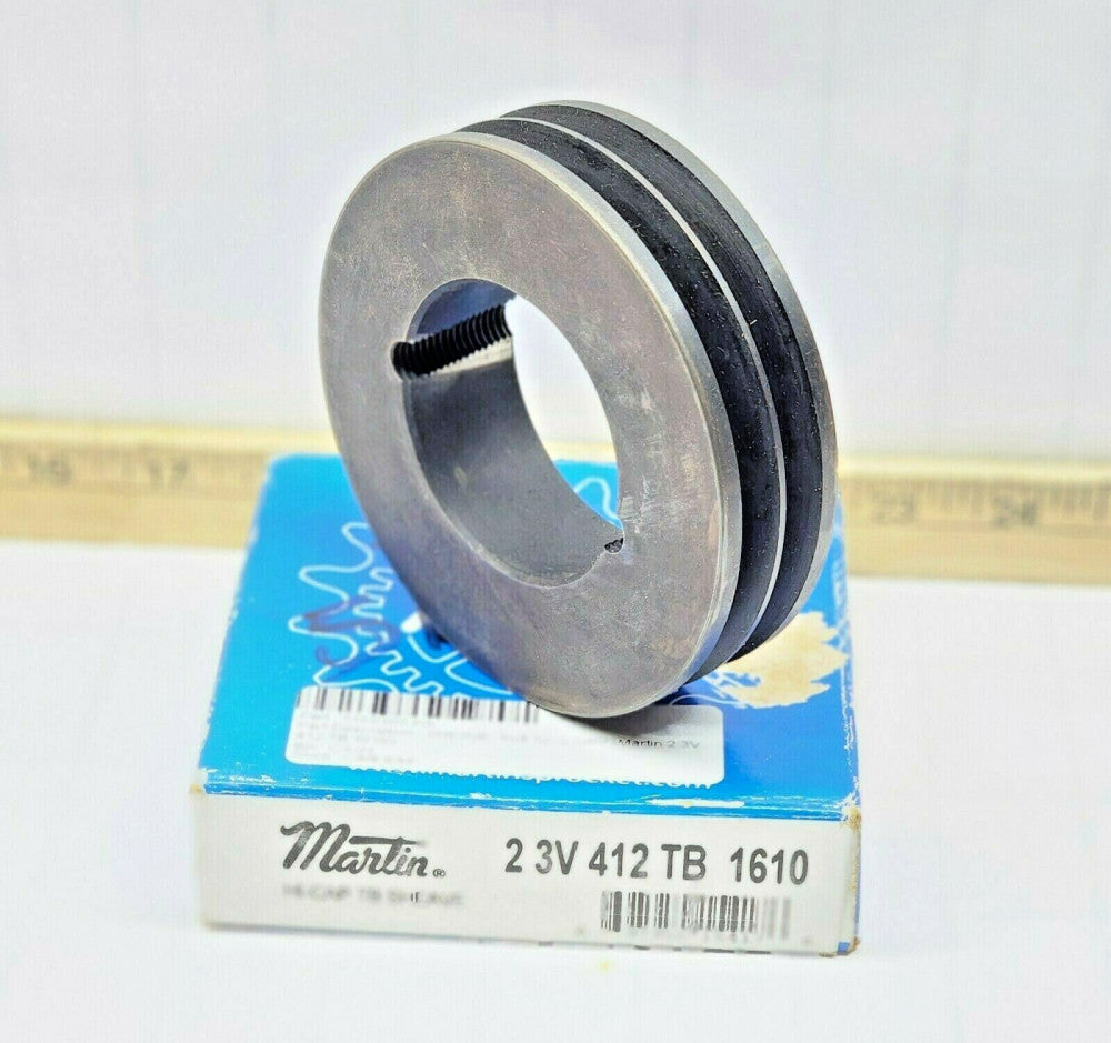 New Martin HI-CAP Taper Bushed Sheave 4.12" O.D. 2 Groove  2/3V412TB-1610