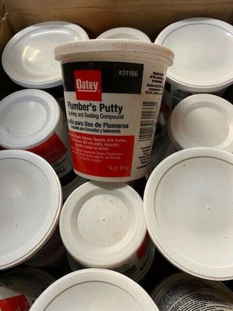 (Case of 24) OATEY 31166 Plumber's Putty, 14 oz. Beige