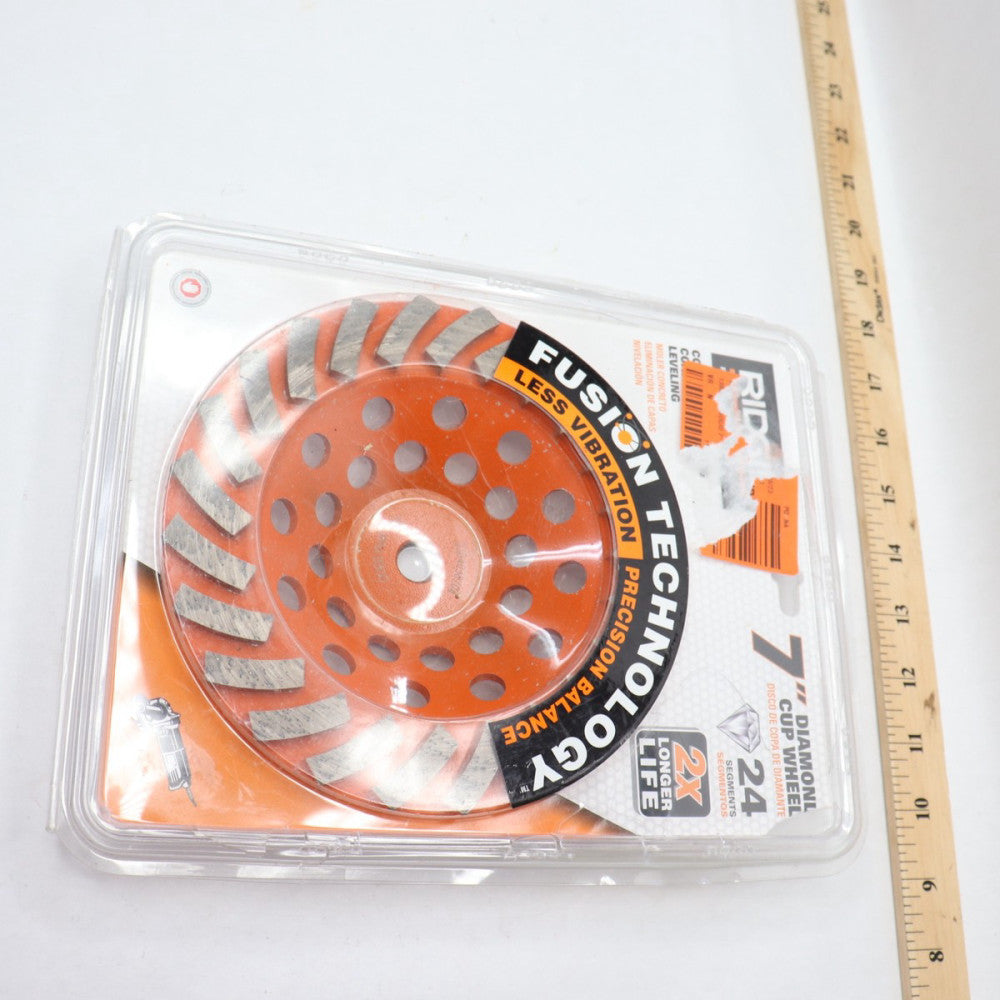 Ridgid Turbo Cup Grinding Wheel 24 Segment Yellow HD-TAW7024P1