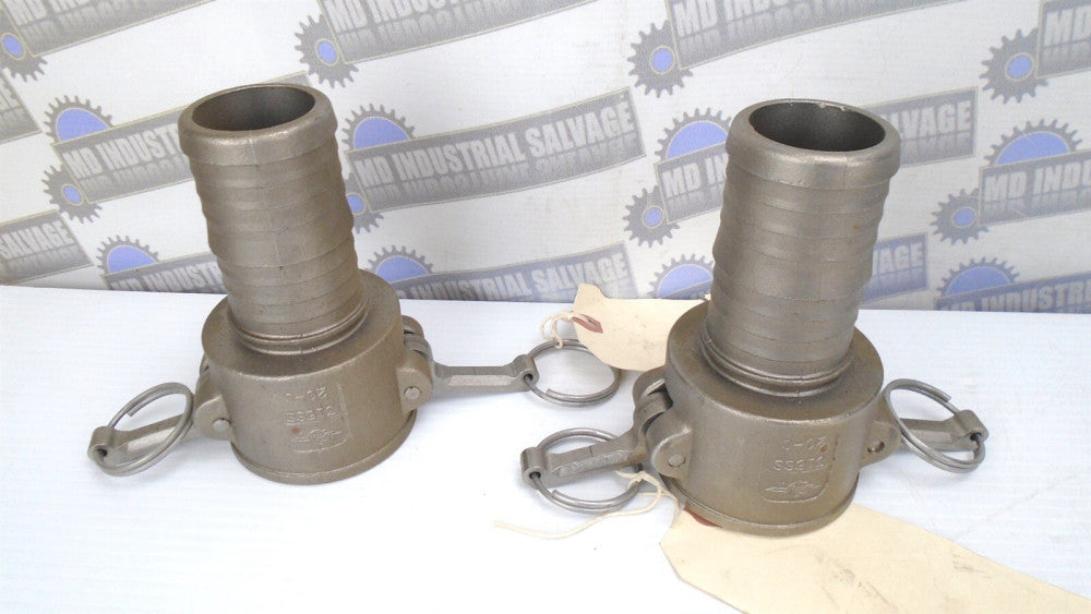 (2 Pcs.) PT Coupling 1400320 - RC200BL - 2" SS CAM & GROOVE COUPLING - 20C (NEW)