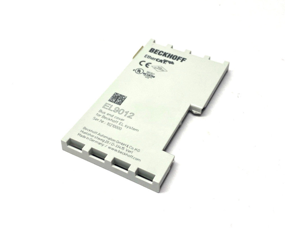 Beckhoff EL9012 Bus End Cover, For Power & E-Bus Contacts