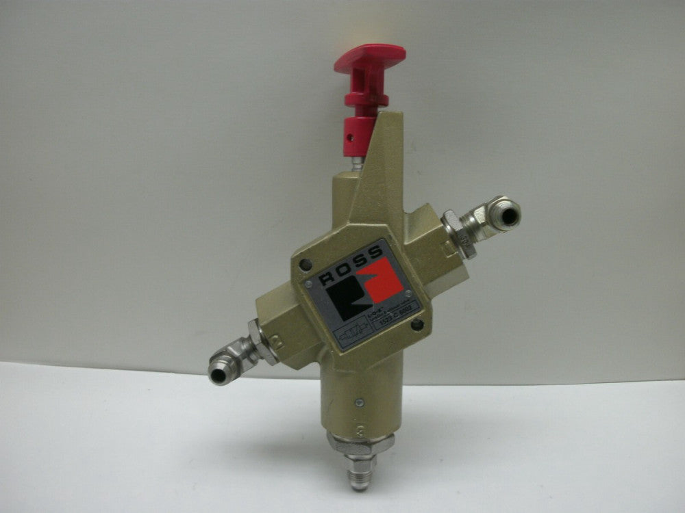 ROSS 1523 C 6002 PNEUMATIC AIR LOCKOUT & EXHAUST VALVE SAFETY L-O-X W/FITTINGS 