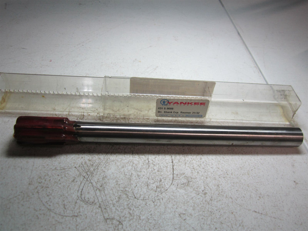 Yankee (431) 0.9688 31/32 Diam HSS 8 Flute Straight Flute Straight Shank Reamer