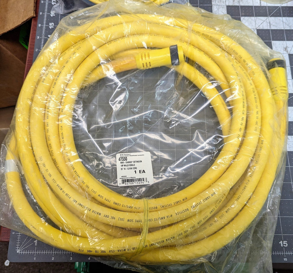 16/12-16 AWG 10 Conductor Portable Cord 600V SOOW 25 Foot [B9B2]