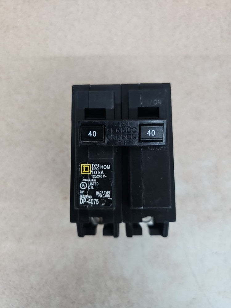 Schneider Electric HOM24 120-240V 40A 2 Pole Unit Circuit Breaker SEE PICS