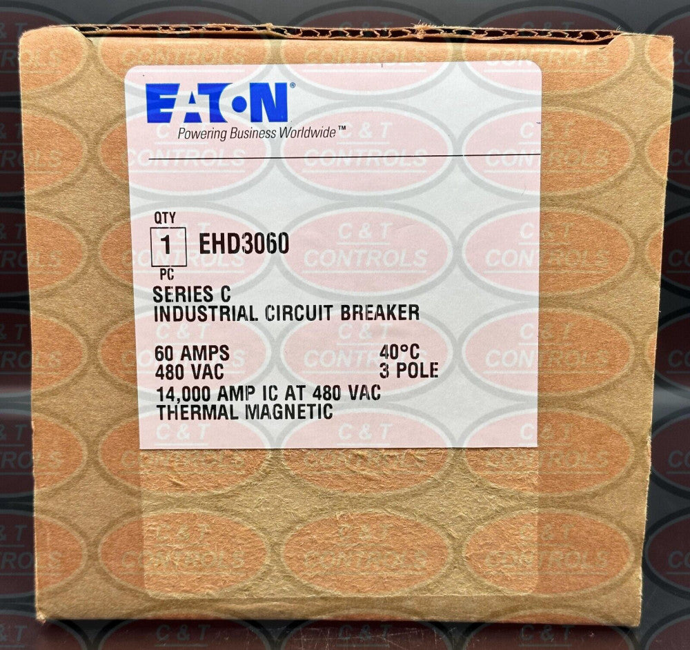 Eaton EHD3060 3P 60A 480V Circuit Breaker New In Box USA Stock
