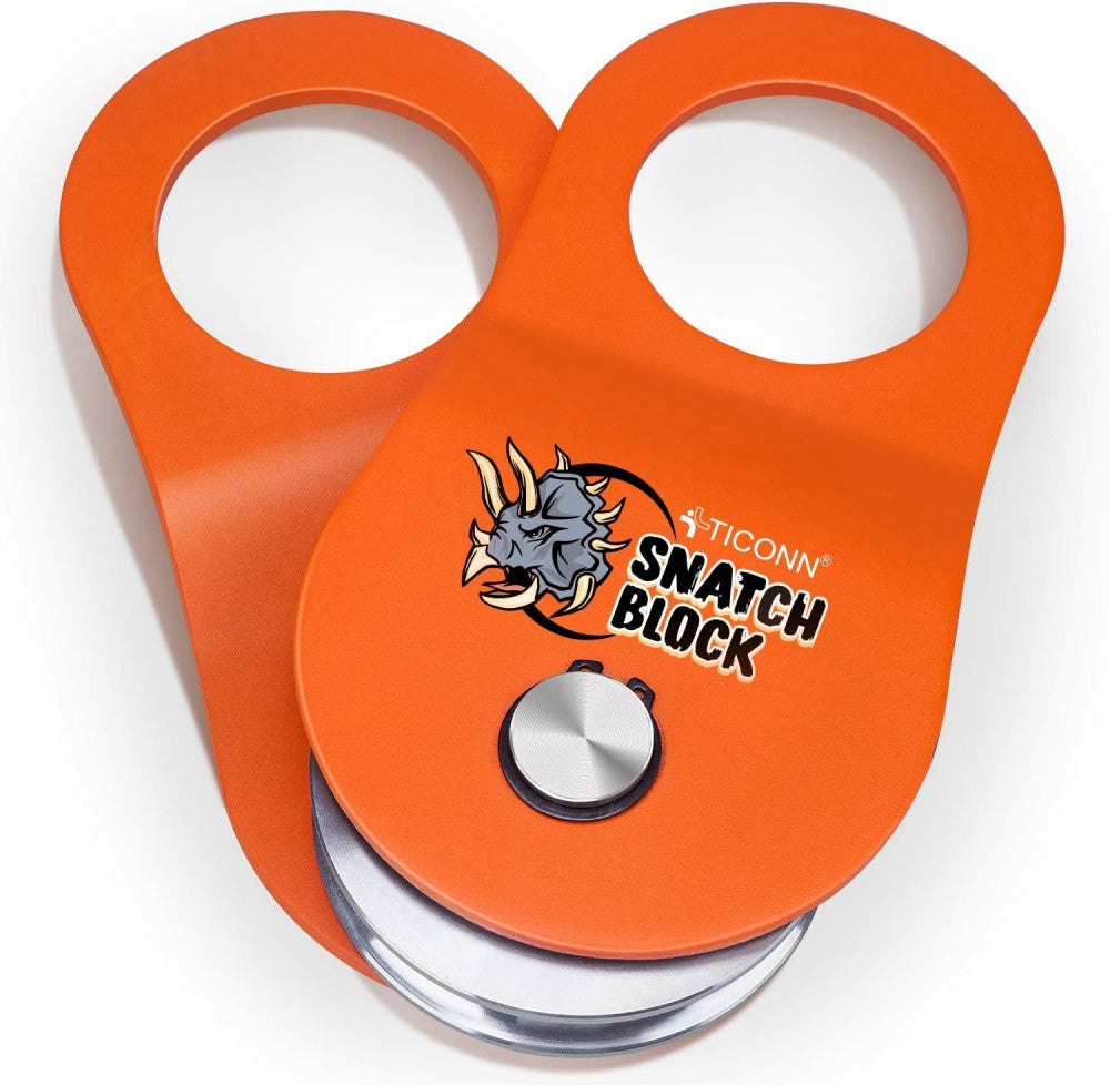 TICONN 10 Ton Winch Snatch Block Towing Pulley Blocks 22,000 LBS Capacity,... 