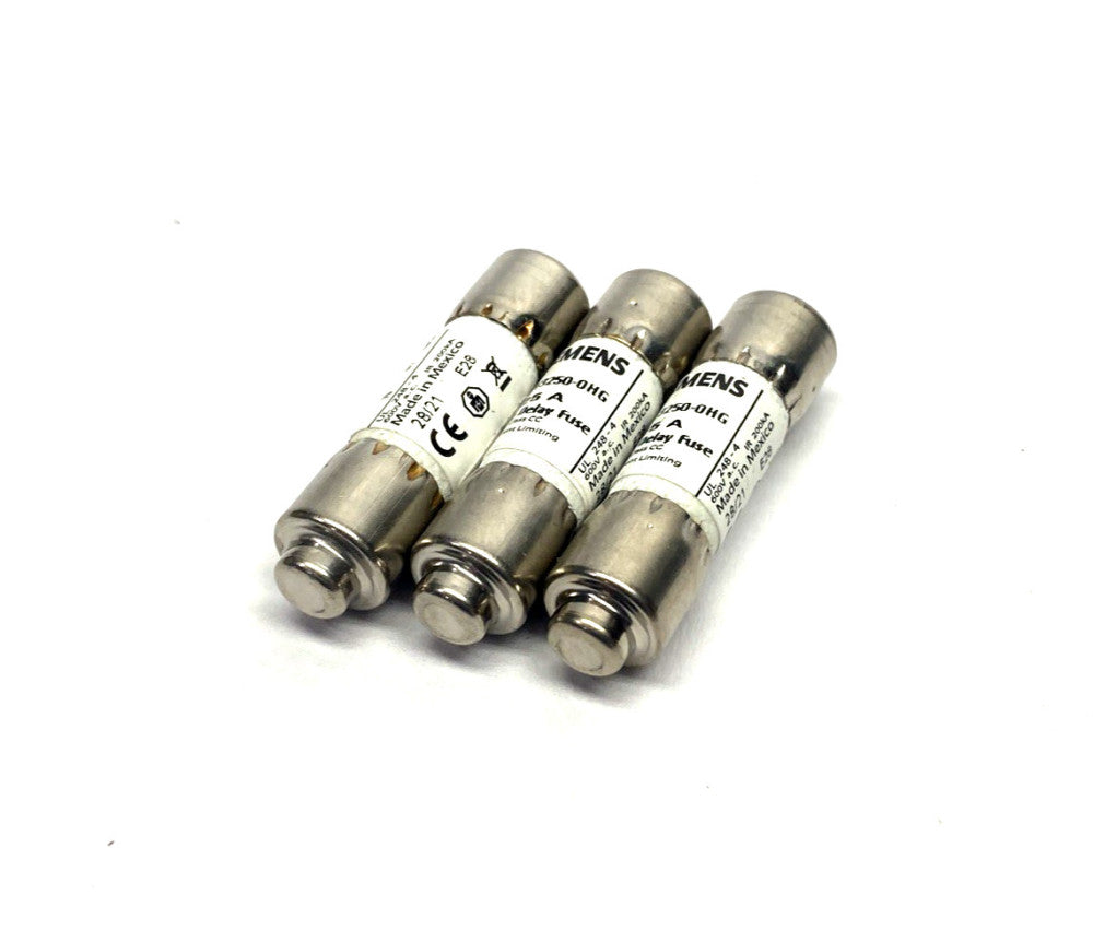 Siemens 3NW3250-0HG Fuse, Class CC Time-Lag Current-Limiting 600VAC 25A LOT OF 3