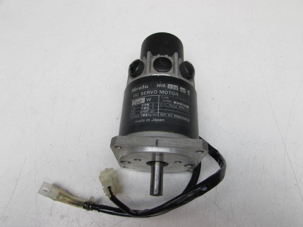 HIRATA HRM-020-100A , DC SERVO MOTOR, 200W, 3000 RPM, N/NIB! MAKE OFFER!