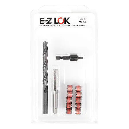 Zoro Select Ez-653-6 Thread Repair Kit, Self Locking Thread Inserts, 18-8