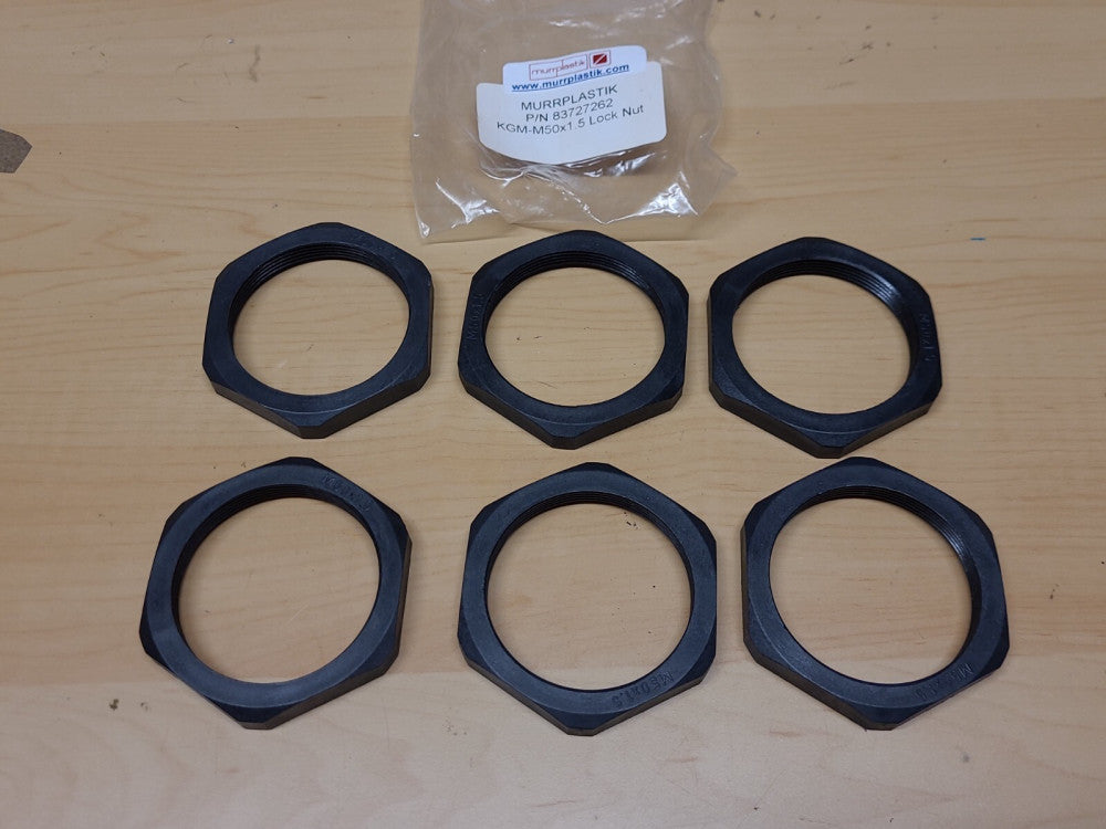 Lot Of 6 Murrplastik 83727262 KGM M50x1.5 Lock Nuts