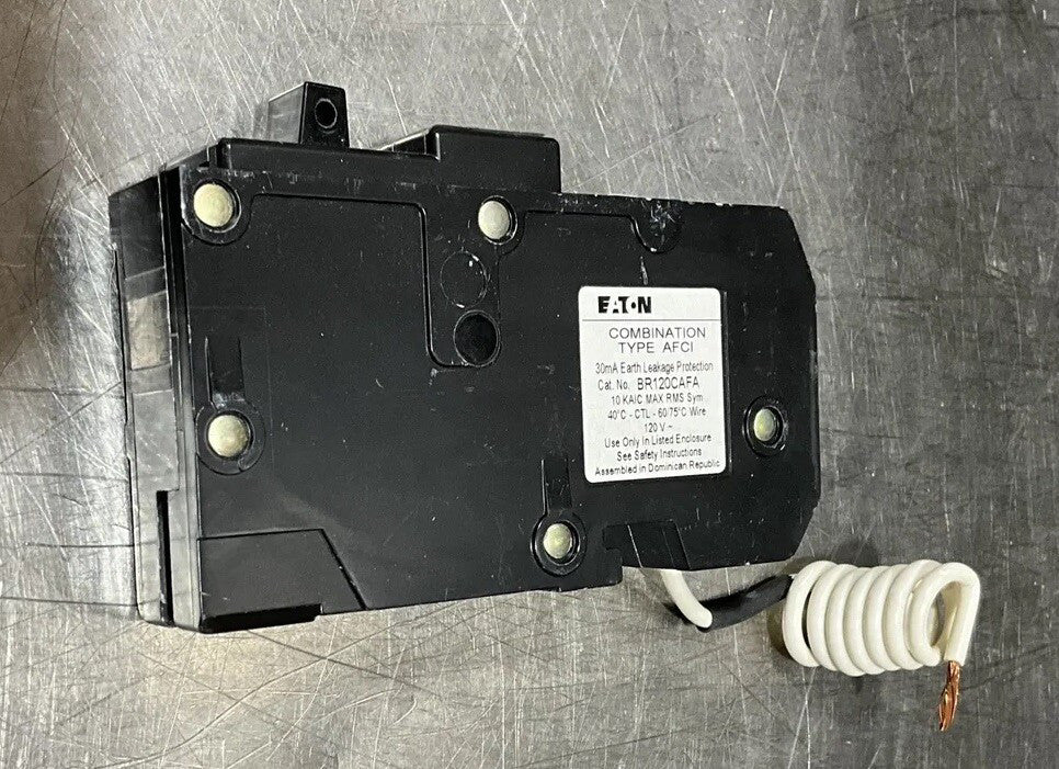 Eaton BR120CAFA  Combination AFCI Circuit Breaker 20A 120V 1 Pole Nos Surplus