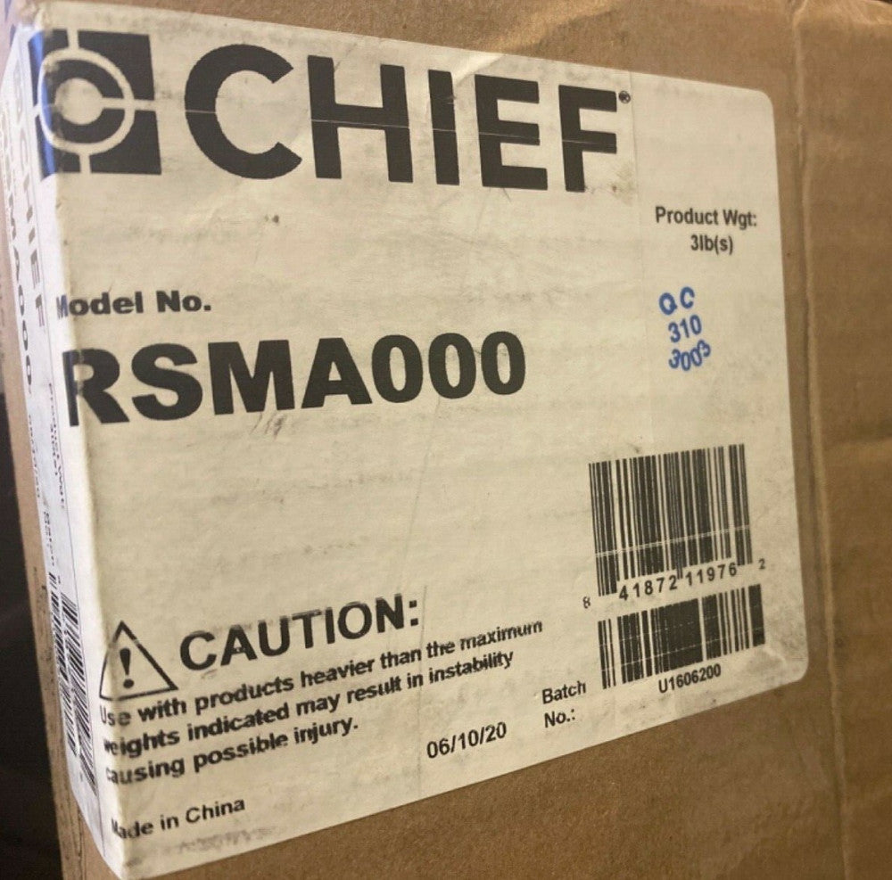 NEW Chief RSMA000 Mini Elite Projector Mount with Locking Option A, Black