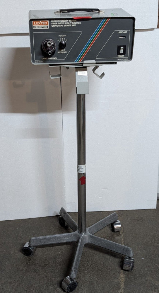 Luxtec FiberOptics Universal Series 1900 Light Source with 5 Leg Pedestal Stand