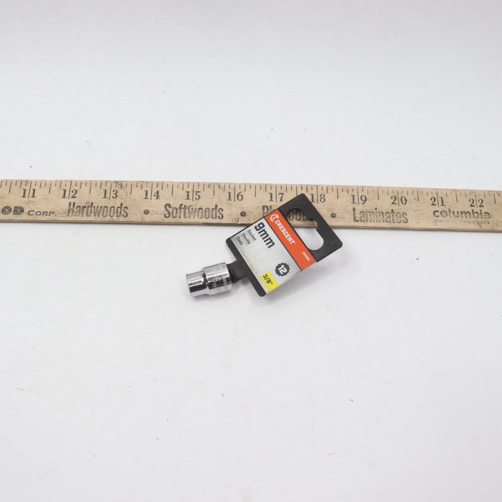 Crescent 12 Point Socket Vanadium Steel Alloy 3/8" Drive 9Mm CDS39N