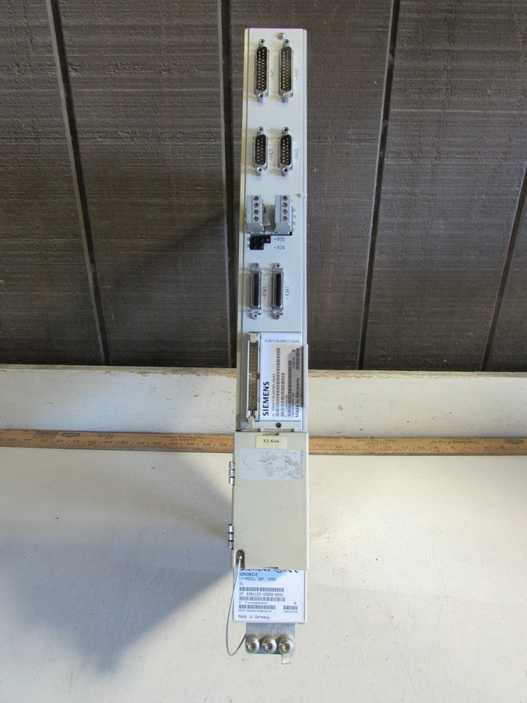 SIEMENS 6SN1123-1AB00-0HA1 LT-MODUL INT 2x8A with a 6SN1118-0DH21-0AA0 VER-E !!