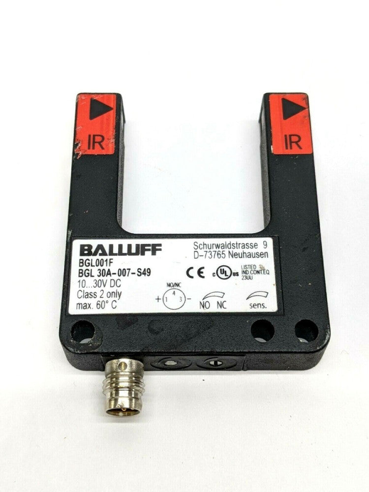 Balluff BGL001F Infrared Through Beam Forked Sensor M8 Connector BGL 30A-007-S49