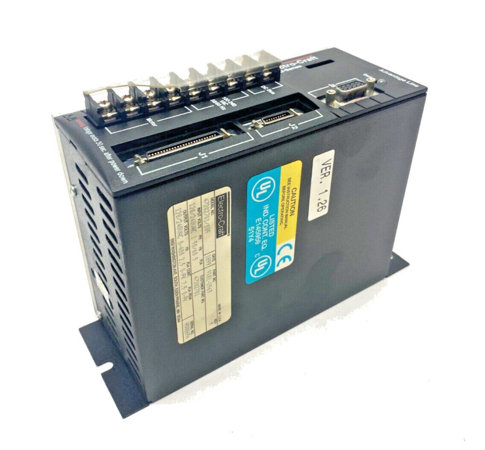 Electro-Craft 47202701/005 BRU Ser Advantage Line Servo Drive 1-Phase 9101-1563