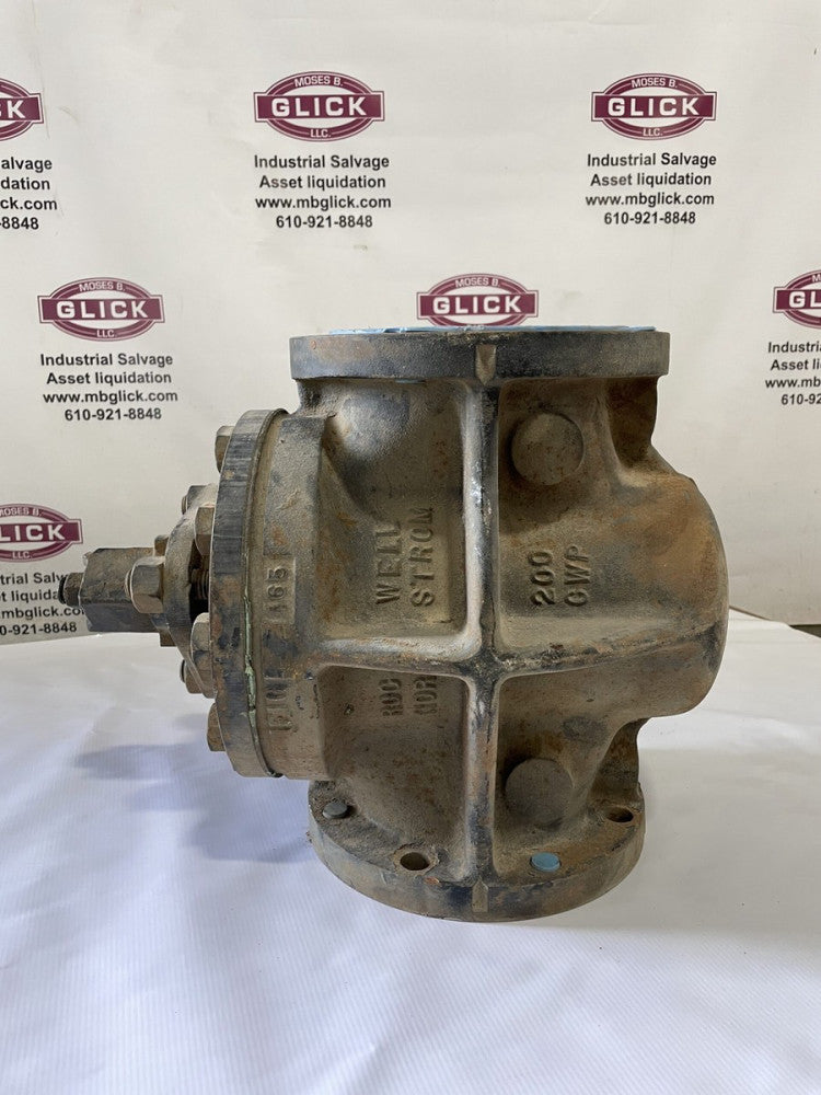 Rockwell Nordstrom 6" Cast Iron Plug Valve 200CWP