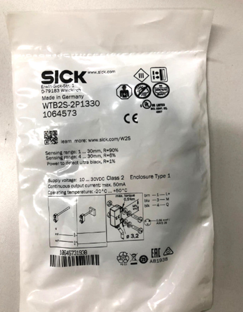One Brand New SICK WTB2S-2P1330 1064573 Photoelectric Sensors