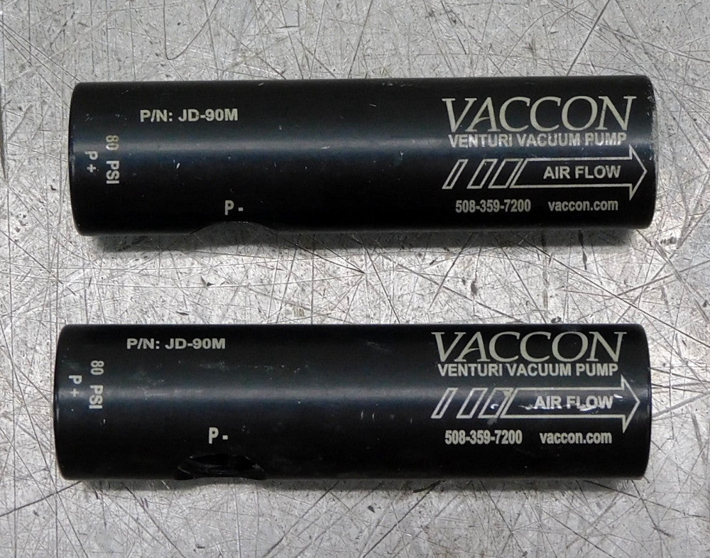 Vaccon JD-920M Cylindrical Vacuum Pump 80psi Lot of Two (2)