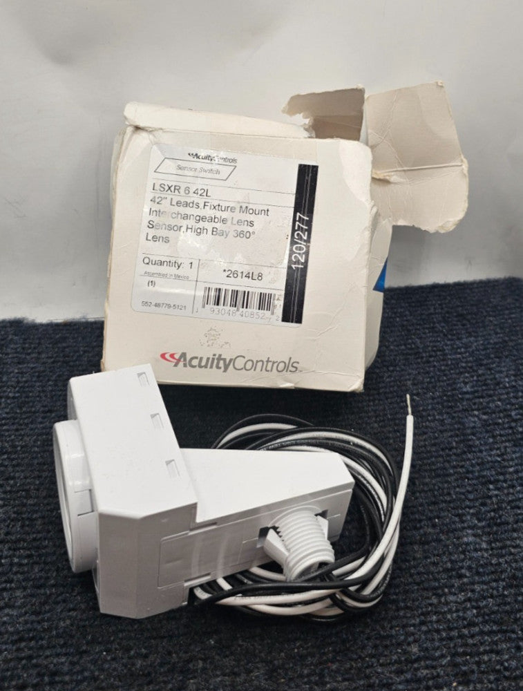 Acuity LSXR 6 42L: Fixture Mount Interchangeable 360° Lens Sensor, High Bay