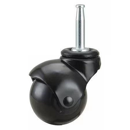 Zoro Select 19Yx25 Swivel Stem Caster,Polypropylene,2 In,75 Lb.