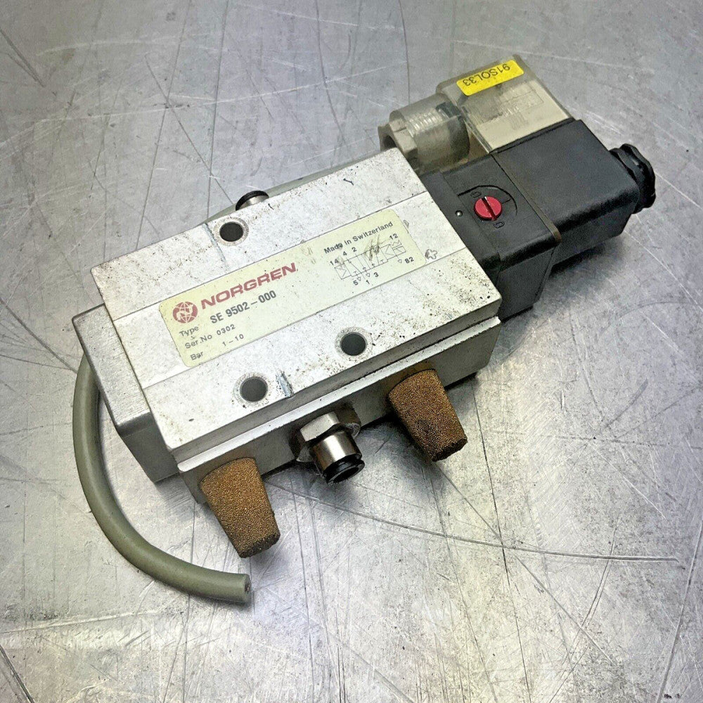 Norgren SE 9502-000 Pneumatic Solenoid Valve 1-10 Bar Used