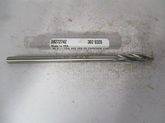 (302-0.8320) 1/4" x 5" OAL High Speed Steel Straight Solid Pilot Counterbore 