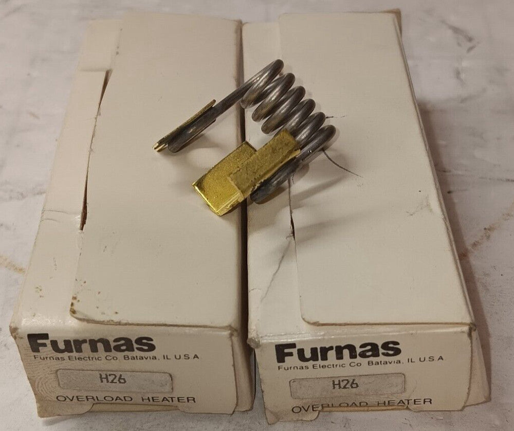 LOT OF 2) NEW FURNAS H26 MOTOR STARTER OVERLOAD/HEATER  4.49FLA/MIN 4.95FLA MAX