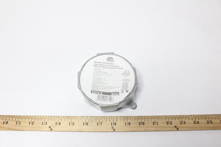 Bell Outdoor Weatherproof Round Splice Box Gray 4" 5372-0