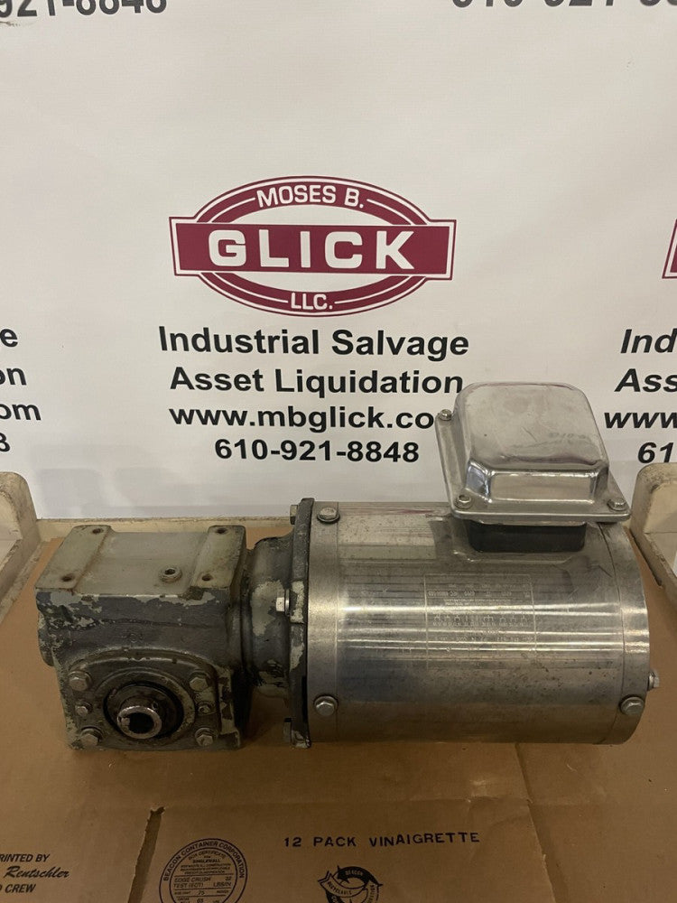 Dodge 15QZ25H56 Gear Drive 25:1 with LEESON 3.5HP Washguard Washdown Motor