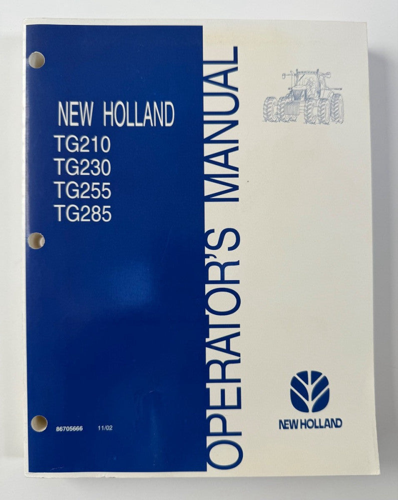 OEM New Holland TG210 TG230 TG255 TG285 Tractor Operator's Manual NH TG