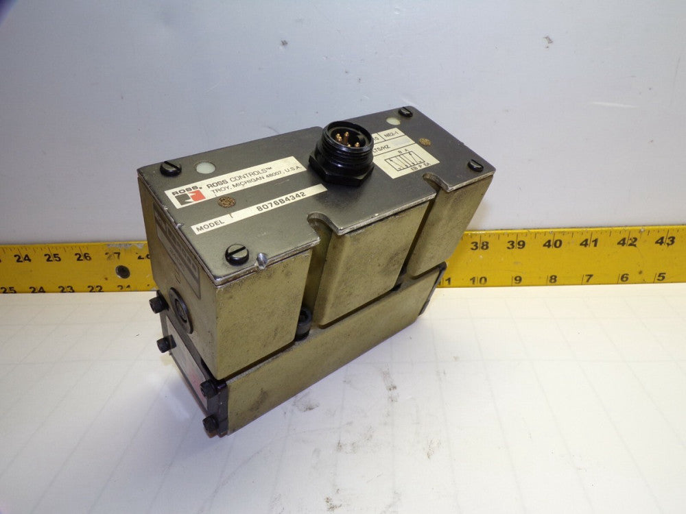 ROSS PILOT OPERATED SOLENOID VALVE 24 VDC 14 VA 5 PORT  8076B4342