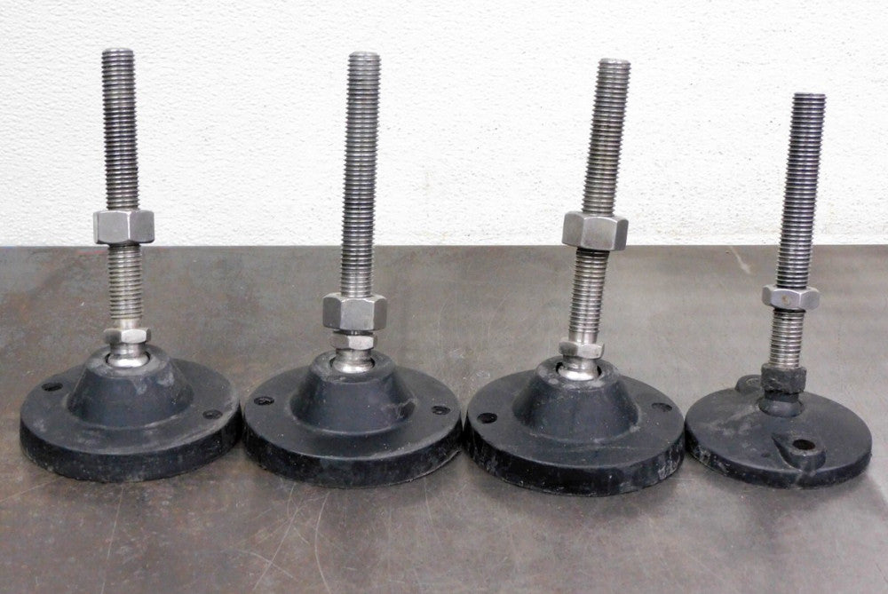 Machine Feet Stainless Steel Leveler VG-513 4.84" Base DIA 7.03 L 4.63 Spindle L